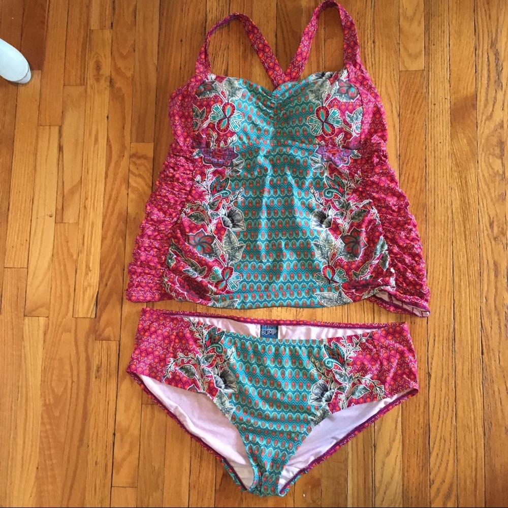 Bump Maternity Tankini 2 Piece Swim Suit